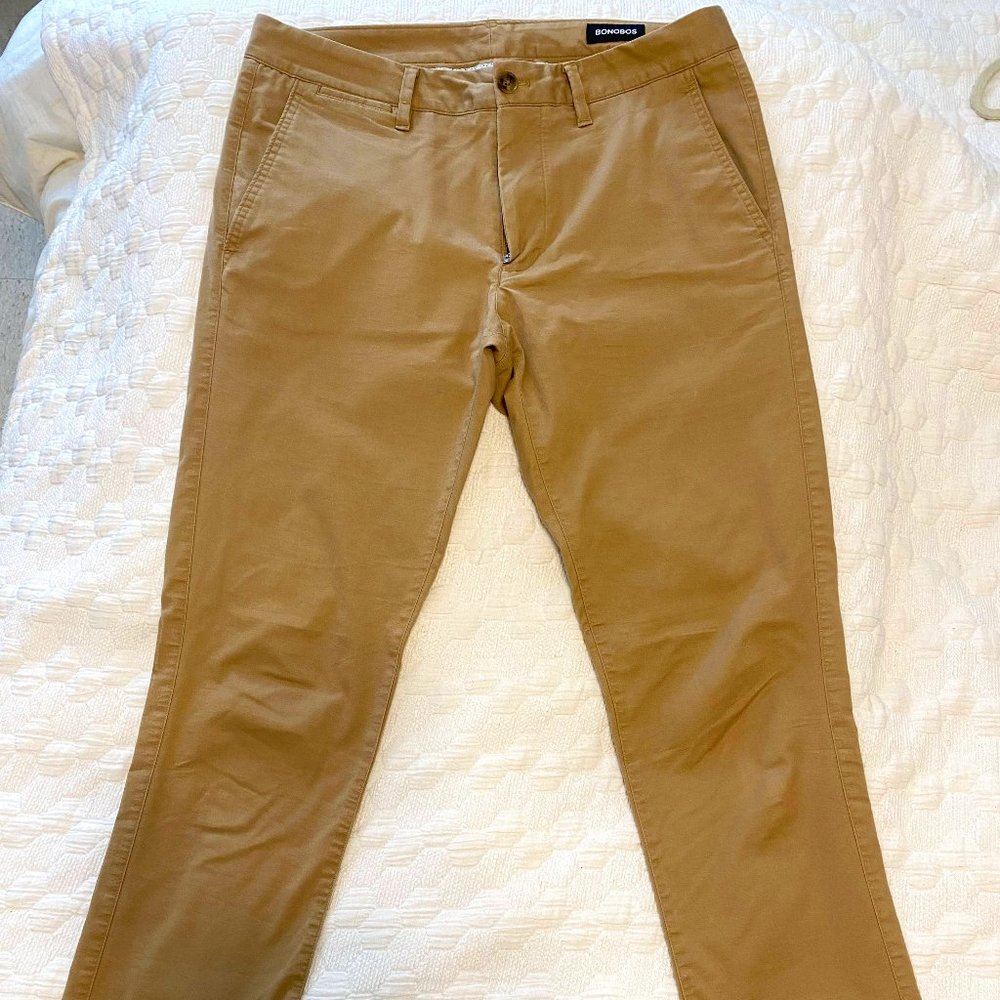 Bonobos Tailored Fit Khaki Chinos 32x32